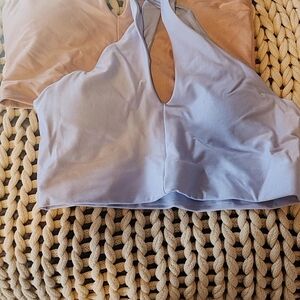 Light Blue and Pink Target All In Motion Sports Bras